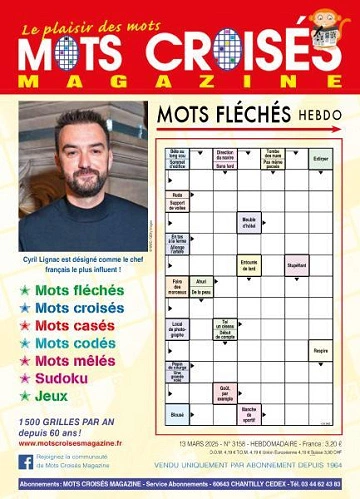 Mots Croisés Magazine - 13 Mars 2025